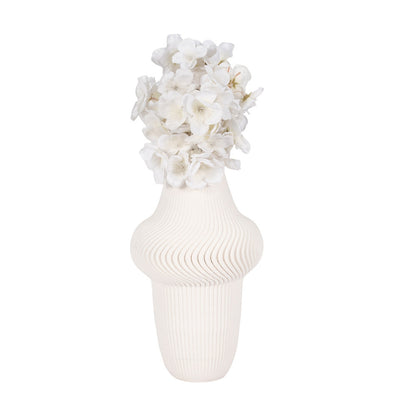 Antilles 3D Vase Ivory Beige 10inch