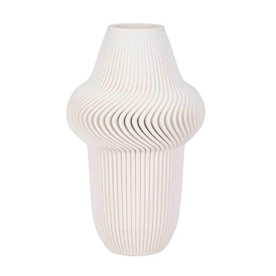 Antilles 3D Vase Ivory Beige 14inch