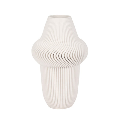 Antilles 3D Vase Ivory Beige 14inch