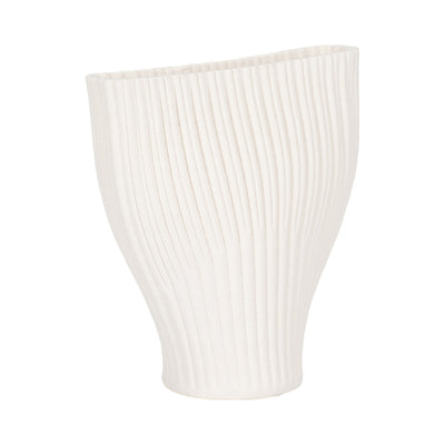 Bello 3D Vase Ivory Beige 9inch