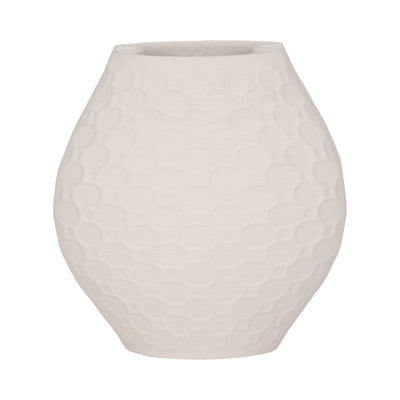 Elphantine 3D Vase Ivory Beige 11inch