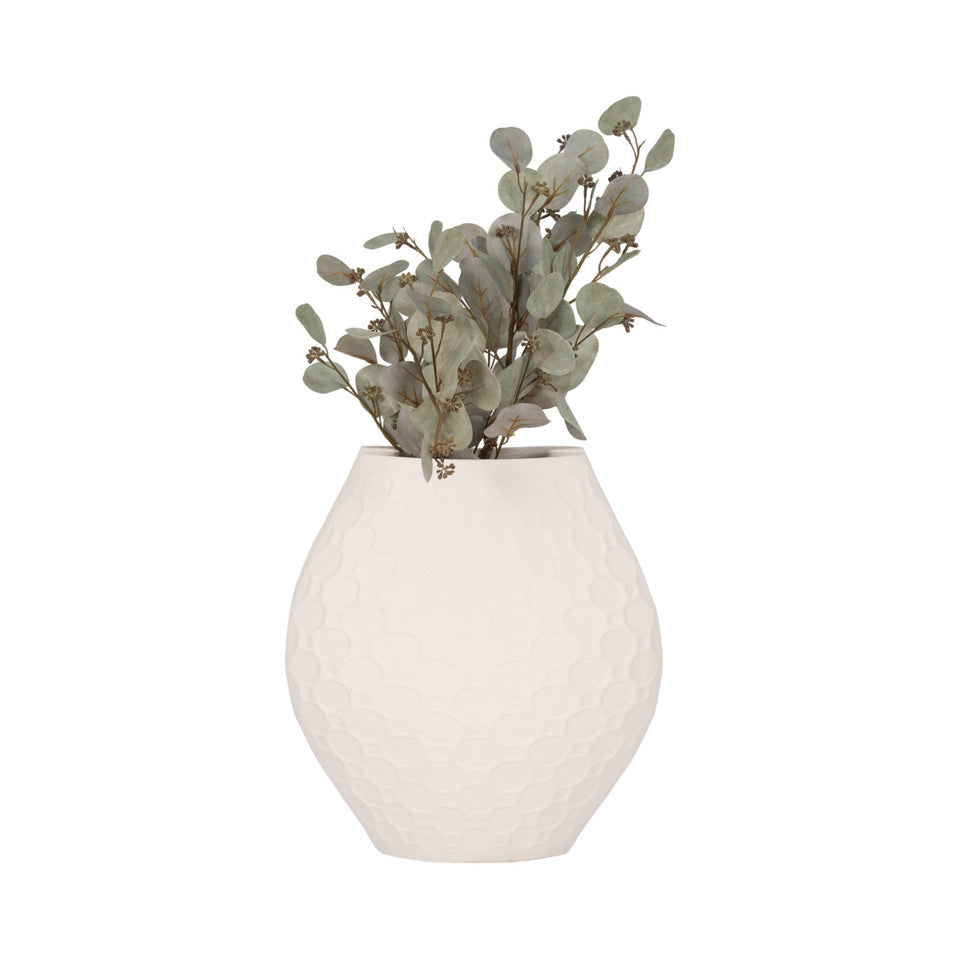 Elphantine 3D Vase Ivory Beige 16inch