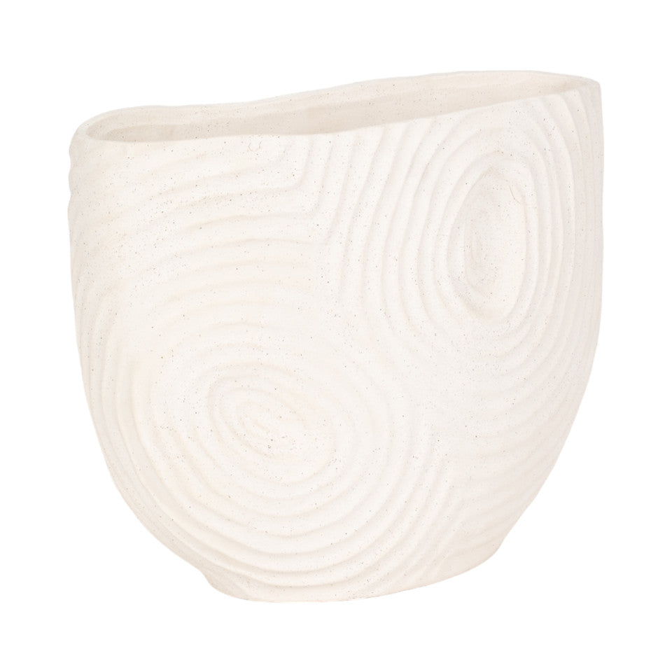 Sumatra Vase Ivory Beige 11inch