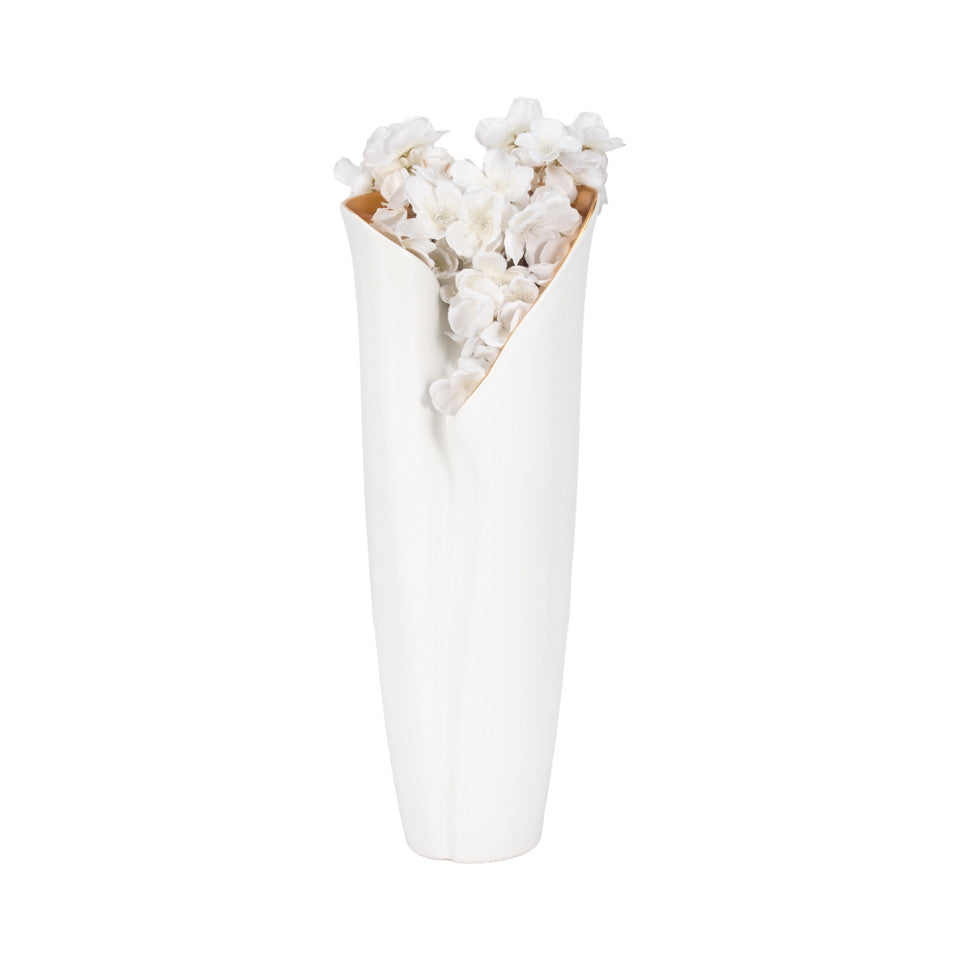 Hollis Vase White L