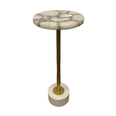 Cannes Agate and Marble Accent Table