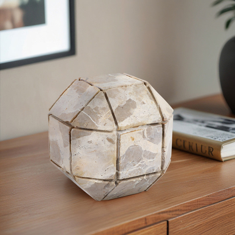 Pompano Marble Sphere Beige