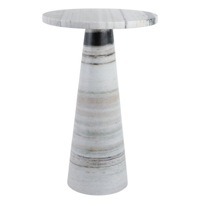 Panda Stone Marble Accent Table Multi