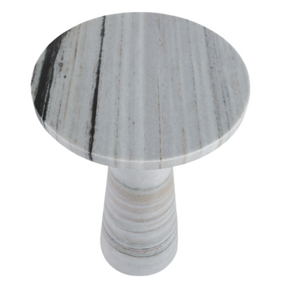 Panda Stone Marble Accent Table Multi