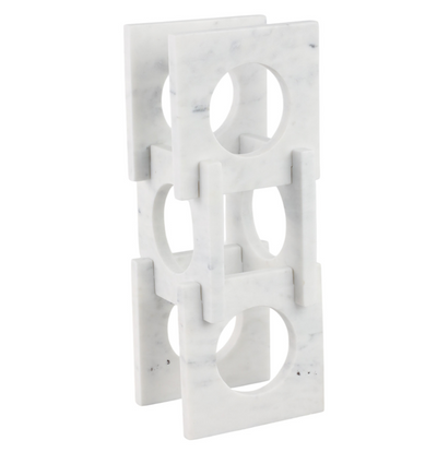 Vino Marble Wine Holder White