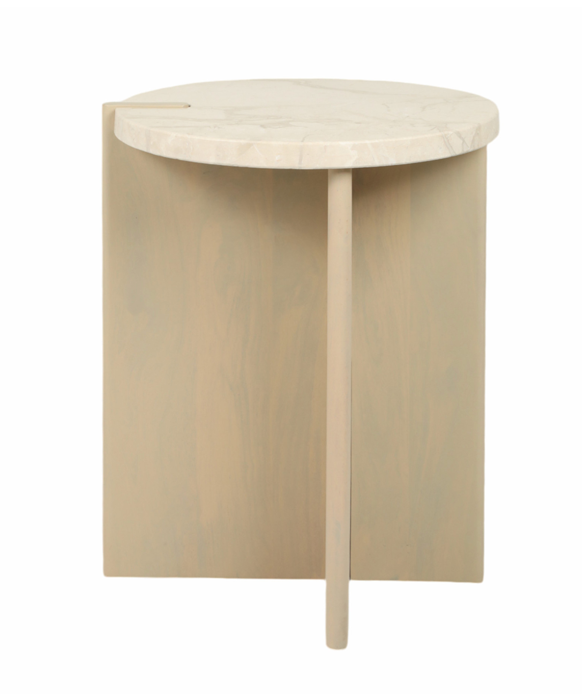 Connley Medium Marble and Wood Accent Table 24inch
