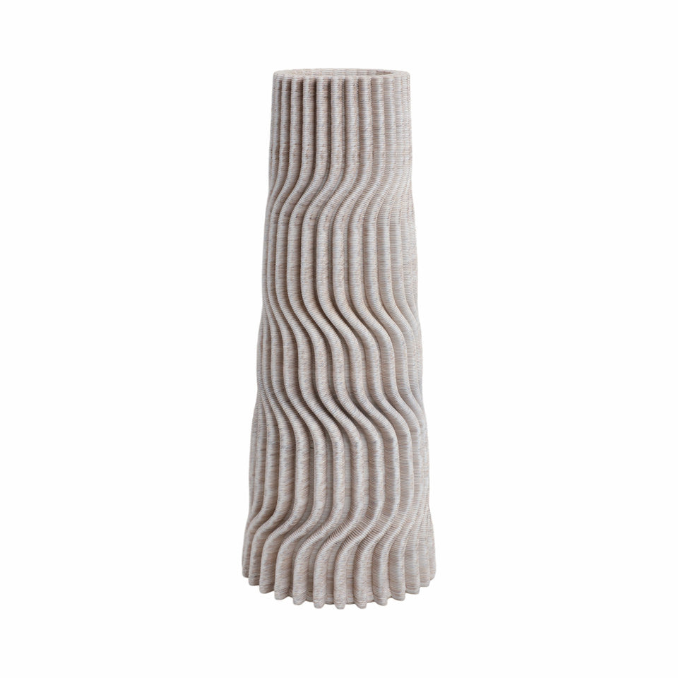 Shelvin Small 3d Printed Porcelain Vase Multi 14in