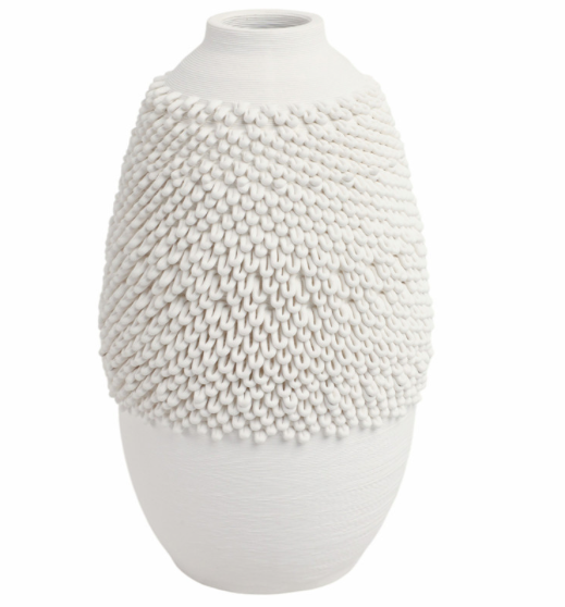 Arroyo Small 3d Printed Porcelain Vase Ivory