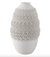 Arroyo 3d Printed Porcelain Vase, Ivory M 14in