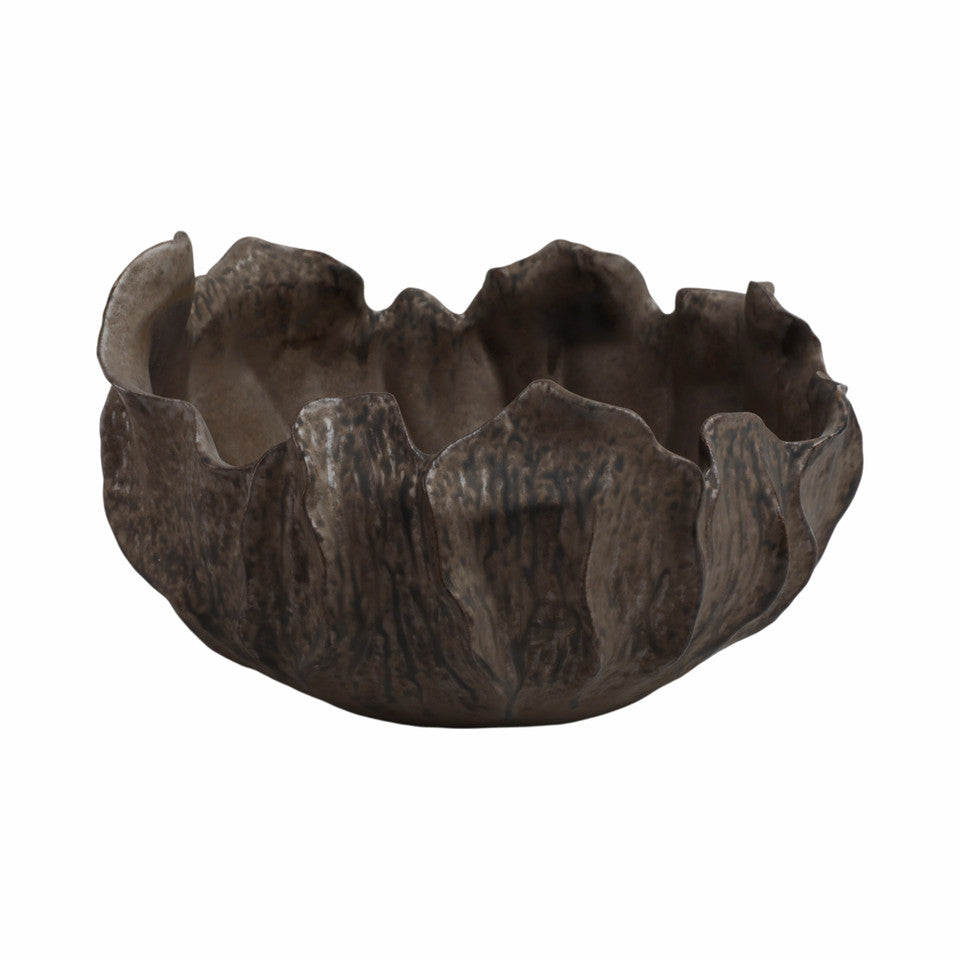 Zaldana Short Porcelain Bowl Rust