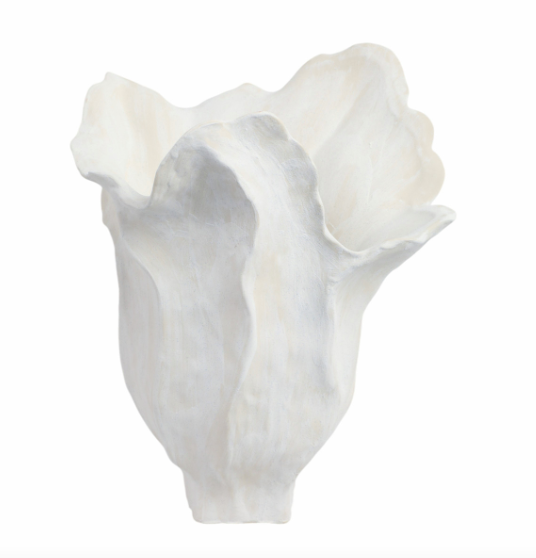 Spadena Small Porcelain Vase, Ivory 13in