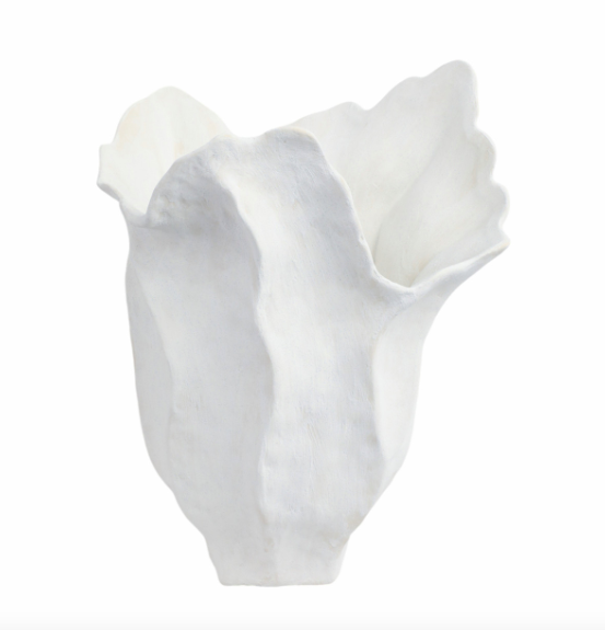 Spadena Large Porcelain Vase, Ivory 17in