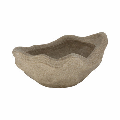 Flowood Brown Quartz Resin Bowl 16in