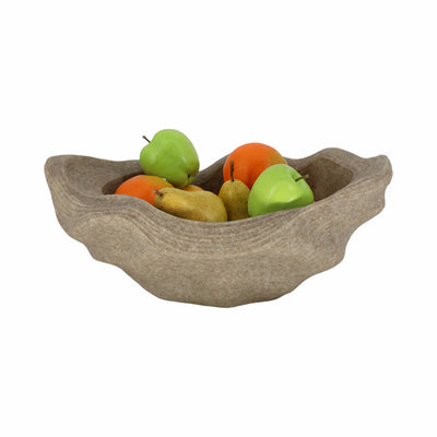 Flowood Brown Quartz Resin Bowl 16in