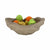 Flowood Brown Quartz Resin Bowl 16in
