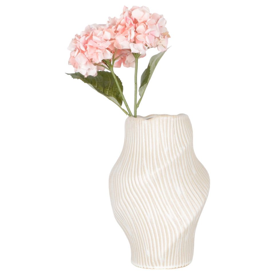 Tihany Medium Cream Vase 14in
