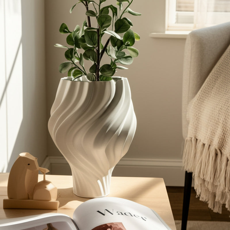 Ashford Vase 3D White S