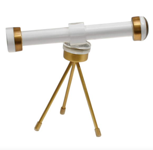 Bradford Acrylic And Brass Telescope 9in