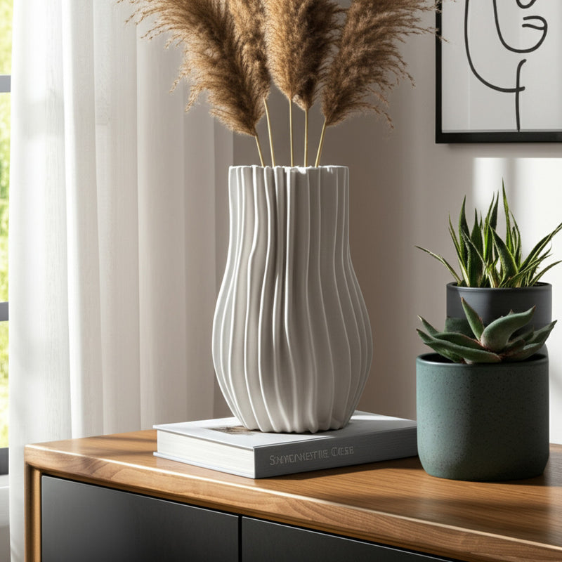 Antolia 3D Vase White L