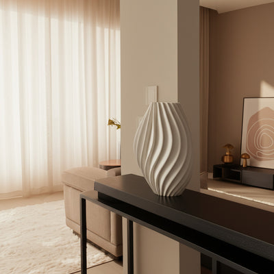 Ethereal Vase 3D White L