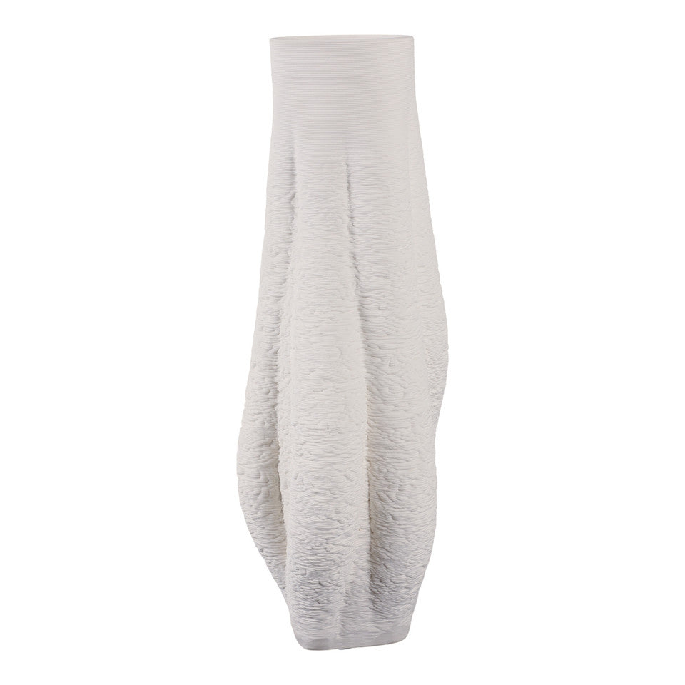 Equilibrium Printed Vase 3D White S