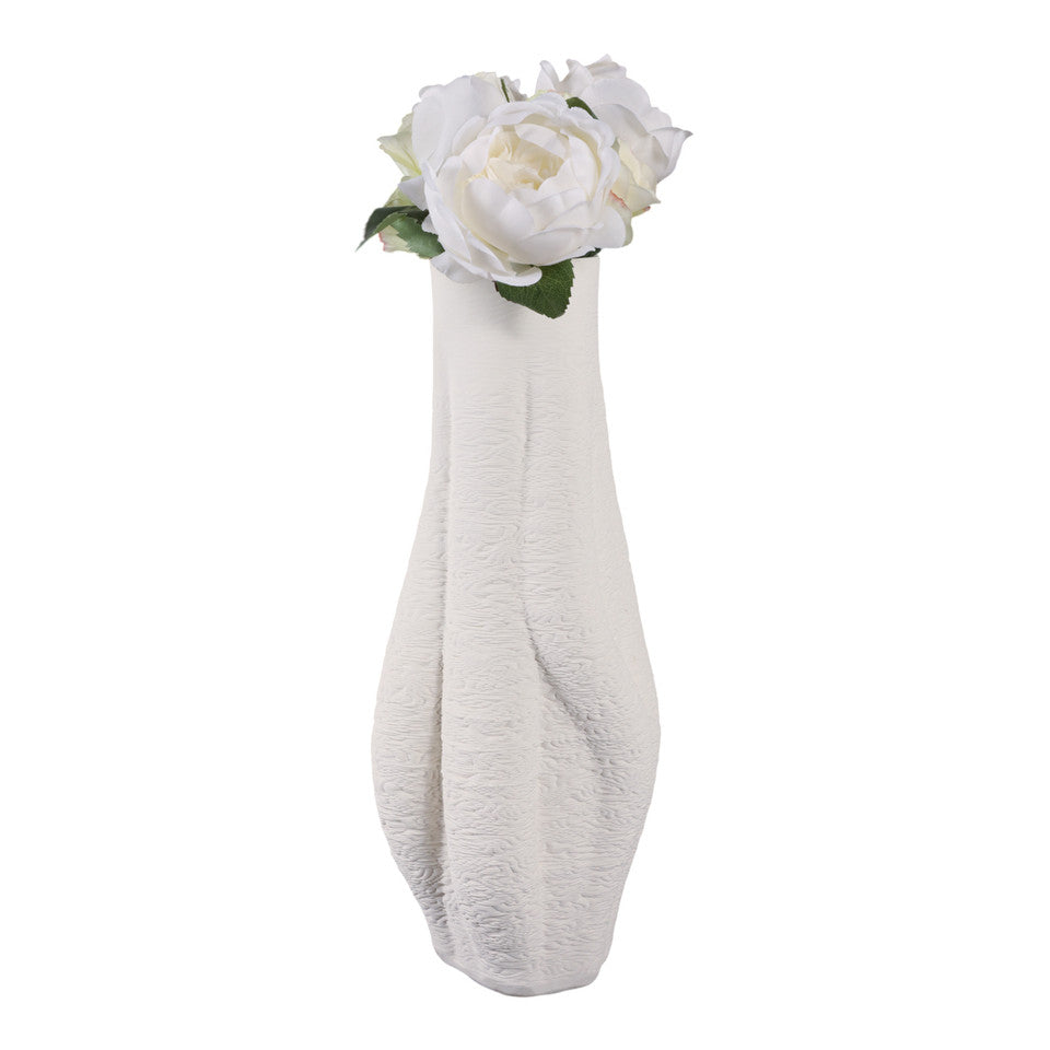 Equilibrium Printed Vase 3D White L