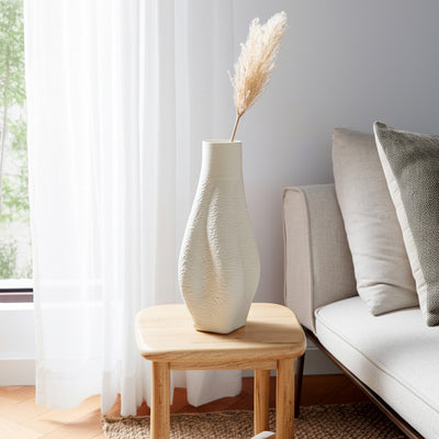 Equilibrium Printed Vase 3D White L