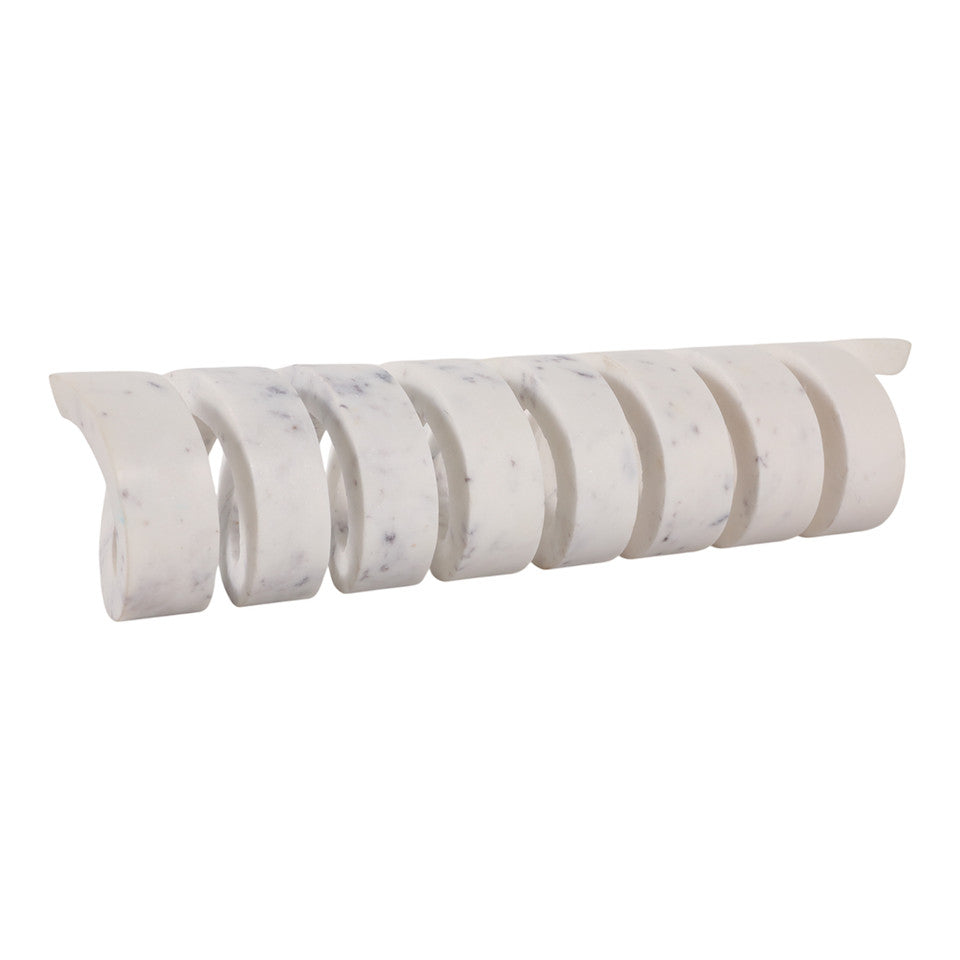 Louvine Carved Marble Spiral Statuary