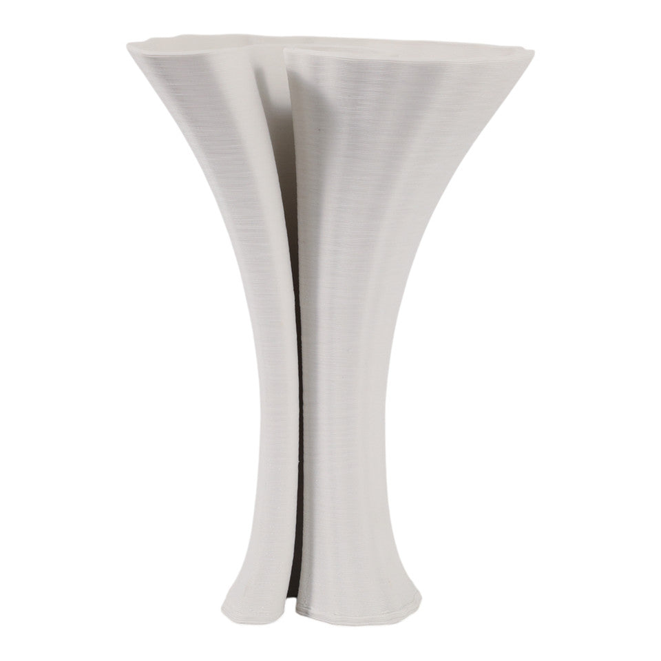 Spire Medium 3d Printed Vase White