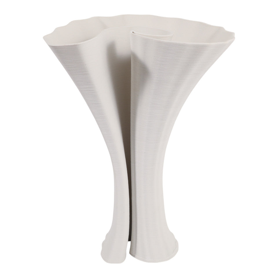 Spire Large 3d Printed Vase White