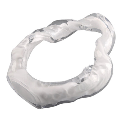Sidon Small White Glass Sculpture