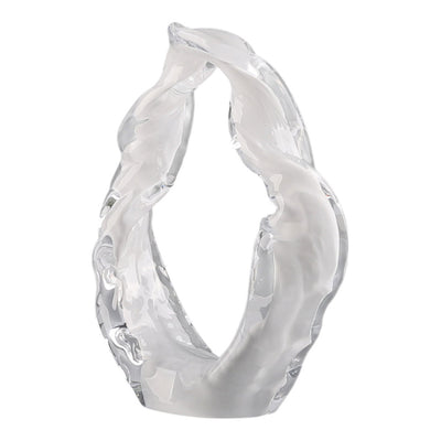Sidon Small White Glass Sculpture