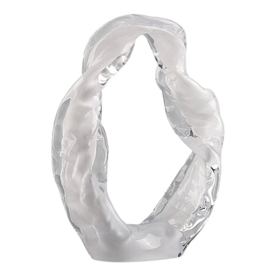 Sidon Small White Glass Sculpture