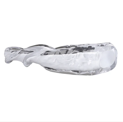 Sidon Large White Glass Sculpture