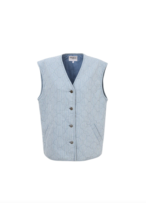 Emanuella Vest Blue Jean