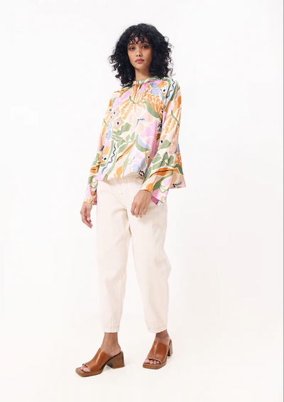 Polly Top Pastel Flowers