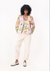 Polly Top Pastel Flowers