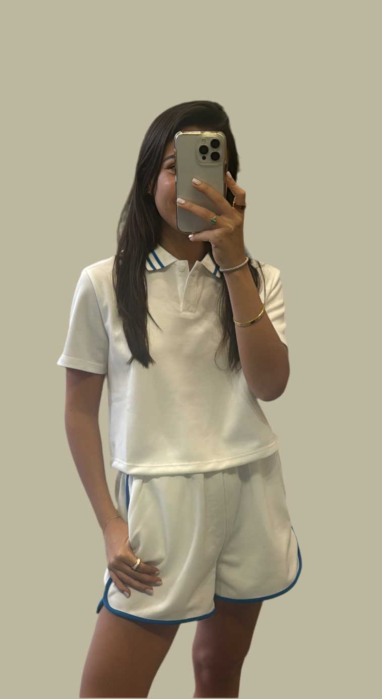 Claudia Set White Blue