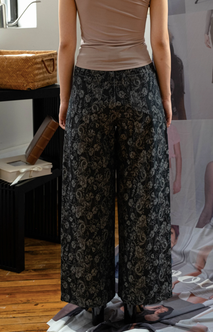 Burning Rose Jeans Black
