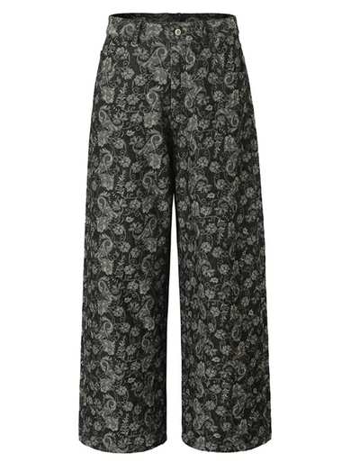 Burning Rose Jeans Black