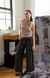 Burning Rose Jeans Black