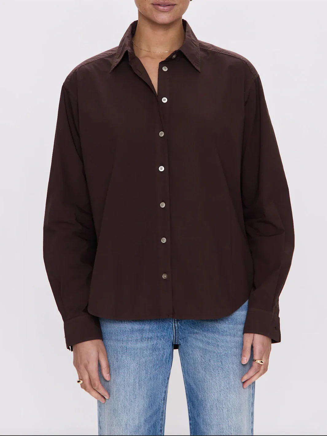 Finlay Oversized Button Up Mocha