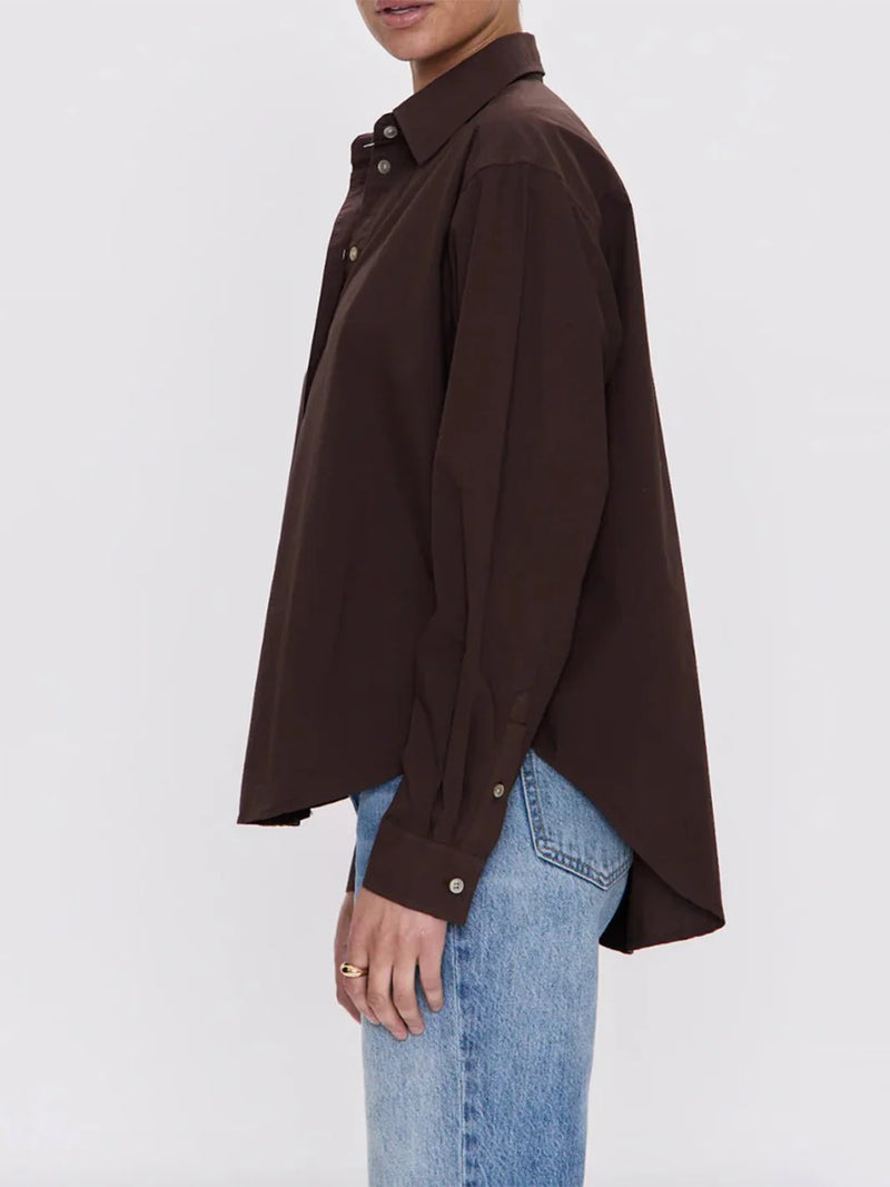 Finlay Oversized Button Up Mocha