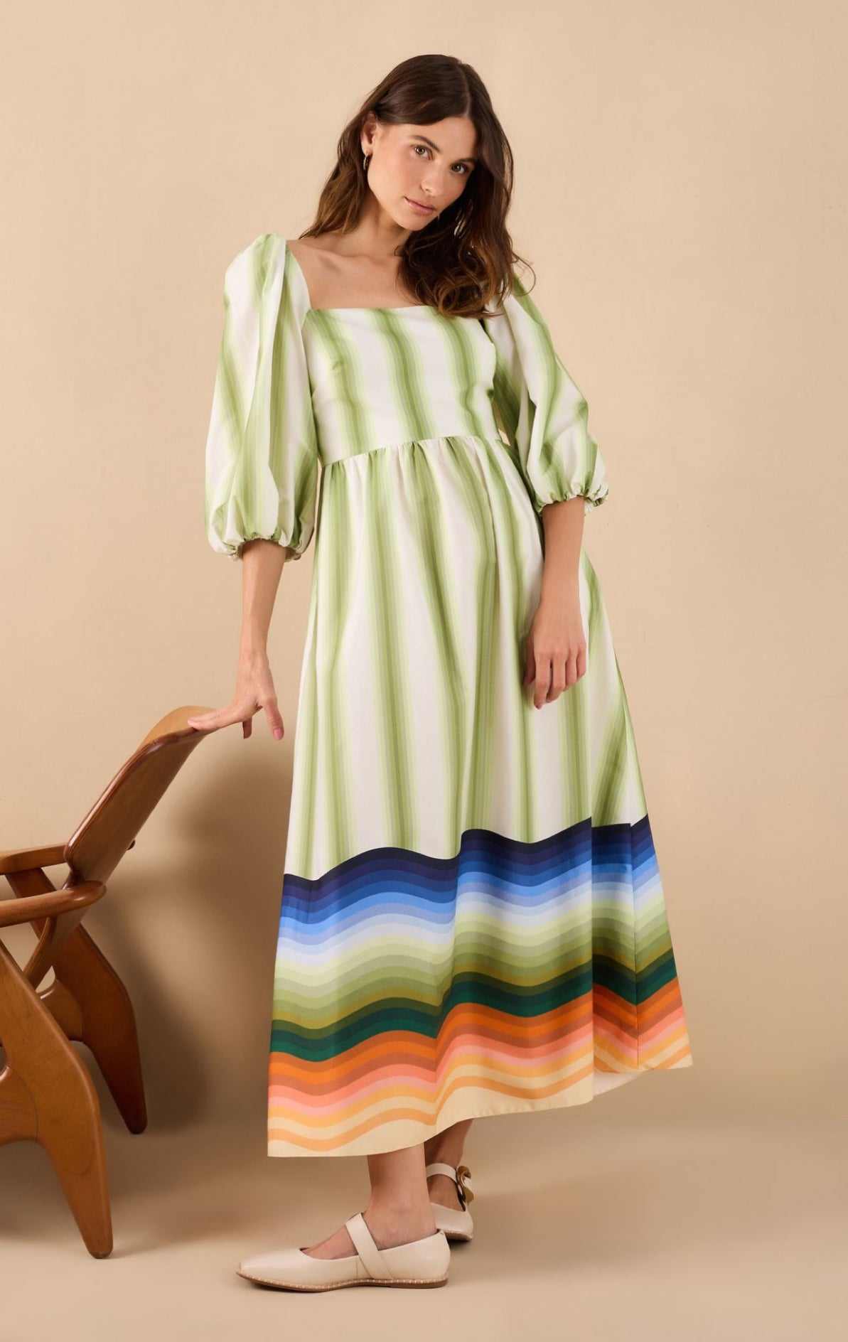Diolinda Dress Green Multi