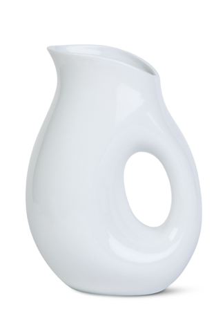 Whiteware Oval Pitcher White Large