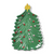 Christmas Tree Tidbit Plate Multi